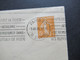 Frankreich 1924 Säerin Nr.140 EF Imprimes / Drucksache Paris Ortsbrief - Storia Postale