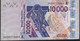 W.A.S. Ivory Coast P118At 10000 Or10.000  Francs (20)20 2020  Signature 44  VF No P.h. - Stati Dell'Africa Occidentale