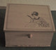 BOITE A TIMBRES  ECRITOIRE EN BOIS BLANC - Stamp Boxes