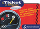 Carte Prépayée France Telecom Ticket De Téléphone Universel Prenez Pour 100 Francs - Tickets FT