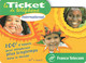 Carte Prépayée France Telecom Ticket De Téléphone International 100 Francs Carte Téléphonique 31/08/2001 - Biglietti FT