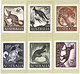 Australia 1959-1962 Native Animals Set Of 6 Mint Postcards By Stamp Factory - Other & Unclassified