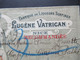 Frankreich 1915 Recommandee / Einschreiben Dekorativer Firmenbrief Fabrique Liqueurs Eugene Vatrican Nizza Jamaica Rum - Lettres & Documents