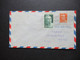Frankreich 1946 Marianne Großformat Nr.703 MiF Via Air Mail Luftpost Brief In Die USA Nach New York - Cartas & Documentos