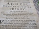 Arrest Conseil D'état Du Roi 22/05/1719 Règlement Contrôle Des Baux De Boucherie Provinces Languedoc - Décrets & Lois