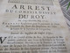 Arrest Conseil D'état Du Roi 22/05/1719 Règlement Contrôle Des Baux De Boucherie Provinces Languedoc - Gesetze & Erlasse