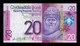Escocia Scotland Clydesdale Bank 20 Pounds 2014 Pick 229Kc SC UNC - 20 Pounds