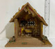 I100371 Presepe - Casetta / Grotta In Legno - 27x16 Cm - Weihnachtskrippen