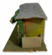 I100372 Presepe - Casetta / Grotta In Legno Sughero E Cartone - 32x16 Cm - Christmas Cribs