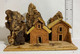 I100374 Presepe - Casette In Legno Sughero E Cartone - 25x15 Cm - Christmas Cribs