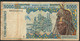 W.A.S. GUINEA BISSAU   P913Se 5000 Francs (20)00 2000   Signature 30 Fine 1 P.h. - Stati Dell'Africa Occidentale