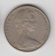 AUSTRALIE 20 CENTS 1966 - 20 Cents