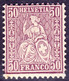 Schweiz Suisse HELVETIA 1867: Zu 43 Mi 35 Yv 48 - 50c Lila ** Postfrisch MNH (Zumstein CHF 140.00) - Neufs
