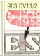 Tchécoslovaquie 1958 Mi 1066 (Yv 950), Obliteré, Varieté Position 11/2 - Variétés Et Curiosités
