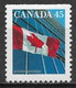 Canada 1998. Scott #1362a Single (U) Flag And Building - Francobolli (singoli)