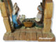 06208 Presepe - Grotta Natività + 4 Statuine - H Cm 10 - Christmas Cribs