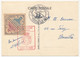 FRANCE - Carte Locale - Journée Du Timbre 1957 - Service Maritime Postal - TOULON-SUR-MER - 16/3/1957 - Vignette Au Dos - Giornata Del Francobollo