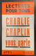 ⭐ Affiche - Charlie Chaplin - Pliée Au Milieu ⭐ - Manifesti