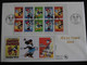 Rare Lot "fête Du Timbre 2004" Disney Mickey Donald Minnie Premier Jour FDC Document Philathélique Carte Epreuve - 2000-2009