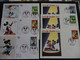 Delcampe - Rare Lot "fête Du Timbre 2004" Disney Mickey Donald Minnie Premier Jour FDC Document Philathélique Carte Epreuve - 2000-2009