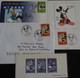 Delcampe - Rare Lot "fête Du Timbre 2004" Disney Mickey Donald Minnie Premier Jour FDC Document Philathélique Carte Epreuve - 2000-2009