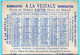 Chromo Calendrier 1er Semestre 1878. Maison A La Vestale. François I Armé Chevalier Par Bayard. Imp. Laas - Kleinformat : ...-1900