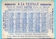 Chromo Calendrier 1er Semestre 1878. Maison A La Vestale. St. Louis à Vincennes. Imp. Laas - Small : ...-1900