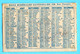 Chromo Demi Calendrier 1887 Juillet à Décembre. Eaux Minérelles Naturelles. Garçon En Vêtements D'antan. - Petit Format : ...-1900