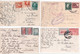 GRECE - 1929/1938 - 4 CARTES POSTALES AFFRANCHISSEMENT SUP ! => SUISSE - Storia Postale