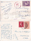 GRECE - 1951/1953 - 2 CARTES => FRANCE / SUISSE ! - Cartas & Documentos