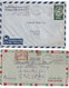 Delcampe - GRECE - 1947/1952 - 9 ENVELOPPES AIRMAIL => FRANCE / USA / FINLANDE / SUISSE ! - Storia Postale