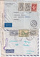 GRECE - 1947/1950 - 5 LETTRES Dont CONTROLES DE CHANGE / AFFRANCHISSEMENT.. ! => SUISSE - Lettres & Documents