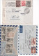 GRECE - 1947/1950 - 5 LETTRES Dont CONTROLES DE CHANGE / AFFRANCHISSEMENT.. ! => SUISSE - Storia Postale