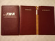 1950s TWA Trans World Airlines Lot - Wallet - Tickets - Baggage - 1953 Prospectus - Application For Refund - Tickets