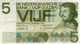 PAYS-BAS - NEDERLANDS - BILLET 5 Gulden - 26 04 1966 - Autres - Europe