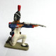 FIGURINE STARLUX EMPIRE GRENADIER TIREUR FUSIL A GENOUX 8007 1964 Plastique 1/32 - Starlux