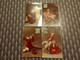 Lot De 4  Cartes Fantaisies Special Lutins Rouge - Humour