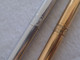 Authentic Cross Ball Pen & Pencil Desk Set Gold / Silver (#10) Ireland / USA - Stylos