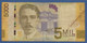 COSTA RICA - P.276a – 5.000 Colones 2009  Circulated  Serie A006206072 - Costa Rica