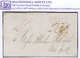 Ireland Transatlantic Maritime Belfast 1844 Letter Christmas Day To Abraham Bell In New York Framed PAID AT BELFAST - Prephilately