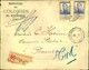 1915,MINISTERE DE COLONIES" Registered Letter "LE HAVRE SPECIAL" To Porrentruy, Switzerland - Autres & Non Classés