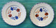 Lot De 2 Assiettes Plates Anciennes En Céramique Ou Terre De Fer - Moulin Des Loups & Hamage Nord - Modèle 355 - Orchies/Moulin Des Loups (FRA)