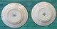 Lot De 2 Assiettes Plates Anciennes En Céramique Ou Terre De Fer - Moulin Des Loups & Hamage Nord - Modèle 355 - Orchies/Moulin Des Loups (FRA)