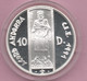 ANDORRA -  10 DINERS 1994 PROOF KM99 PLATA - Andorra