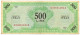 500 LIRE OCCUPAZIONE AMERICANA IN ITALIA MONOLINGUA BEP 1943 BB/BB+ - Allied Occupation WWII