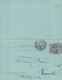 MONTE CARLO - LE 9-4-1902 - ENTIER POSTAL AVEC REPONSE POUR LA HOLLANDE - MARQUE D'ECHANGE D.25 . - Entiers Postaux