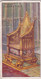 40 Coronation Chair    - The Coronation Series 1911 -  Wills Cigarette Card - Original Antique- Royalty - Wills
