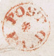 Ireland Offaly 1833 Distinctive Circular POST/*/PAID Of Tullamore On Cover To Dublin, TULLAMORE/49 Mileage Mark - Préphilatélie