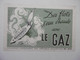 Buvard Illustré - Thème Electricité Et Gaz : Le Gaz Des Flot D'eau Chaude - Thermomètre Canoé Qui Flotte - Electricity & Gas