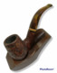 69616 Pipa BREBBIA Ninja Sabbiata 6002 - Bocchino Metacrillato Ambra - Heather Pipes